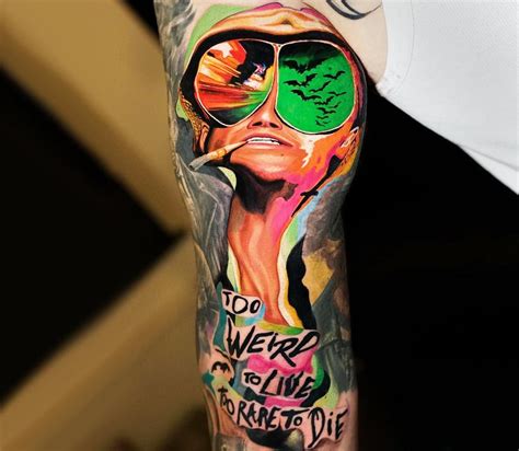 fear and loathing in las vegas tattoo|Fear and Loathing in Las Vegas tattoo by Dave Paulo.